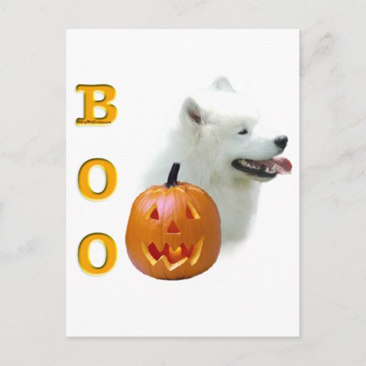 Samoyed Boo Postkarte (Vorderseite)