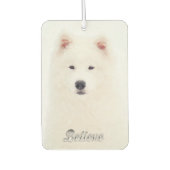 Samoyed Car Air Freshener Autolufterfrischer (Vorderseite)