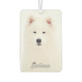 Samoyed Car Air Freshener Autolufterfrischer (Rückseite)