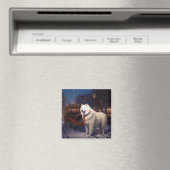 Samoyed Christmas Festivals Jahreszeit Magnet (In Situ (Geschirrspüler))