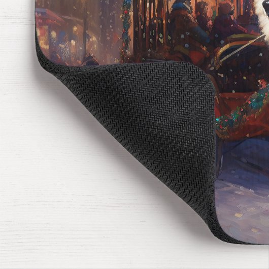 Samoyed Christmas Festivals Jahreszeit Mousepad (Ecke)