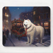 Samoyed Christmas Festivals Jahreszeit Mousepad (Vorne)
