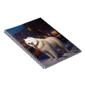 Samoyed Christmas Festivals Jahreszeit Notizblock (Rechte Seite)