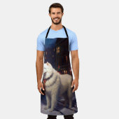 Samoyed Christmas Festivals Jahreszeit Schürze (Getragen)