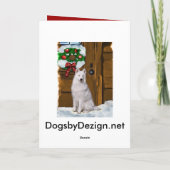 Samoyed Christmas Geschenke Feiertagskarte (Rückseite)