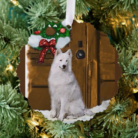 Samoyed Christmas Geschenke Ornament Karte (Insitu (Baum))