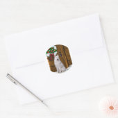 Samoyed Christmas Geschenke Runder Aufkleber (Umschlag)
