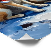 Samoyed Christmas Lighthouse Holiday Poster (Ecke)