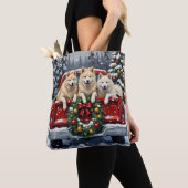 Samoyed Christmas Red Truck Holiday Tasche (Von Nahem)