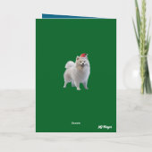 Samoyed Christmas Strumpf Karte (Rückseite)