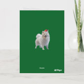 Samoyed Christmas Strumpf Karte (Rückseite)