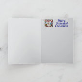 Samoyed Christmas Strumpf Karte (Innenseite)
