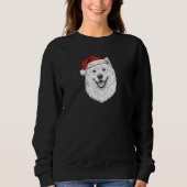 Samoyed Christmas Sweatshirt–Custom Name Dog Gift Sweatshirt (Vorderseite)