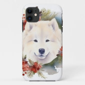Samoyed Christmas Wreath Festivals Case-Mate iPhone Hülle (Rückseite)