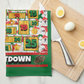 Samoyed Countdown Weihnachtskalender Hund Geschirrtuch (Viertel Falte)