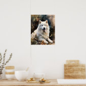 Samoyed Dog Art Print Poster (Küche)