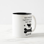 Samoyed Dog Best Friend Zweifarbige Tasse (VorderseiteRechts)