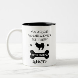 Samoyed Dog Best Friend Zweifarbige Tasse