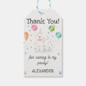 Samoyed Dog Birthday Vielen Dank für Ihr Geschenk Geschenkanhänger (Vorderseite)