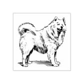 Samoyed Dog Breed Gummistempel (Prägung)