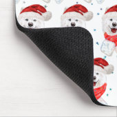 Samoyed Dog Breed Weihnachtsstars Mousepad (Ecke)