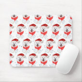 Samoyed Dog Breed Weihnachtsstars Mousepad (Mit Mouse)