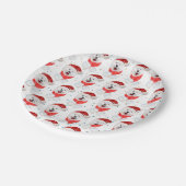 Samoyed Dog Breed Weihnachtsstars Pappteller (Schrägansicht)