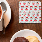 Samoyed Dog Breed Weihnachtsstars Rechteckiger Pappuntersetzer