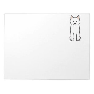 Samoyed Dog Cartoon Notizblock