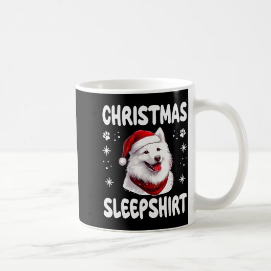 Samoyed Dog Dog Nightgown Pajama Christmas Sleepsh Kaffeetasse (Rechts)