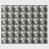 Samoyed Dog Enjoying a Scenic Mountain Drive Geschenkpapier (Flach)