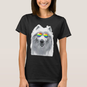 Samoyed Dog Gay Pride Flag Sonnenbrille Lgbt T-Shirt