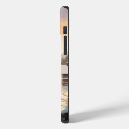 Samoyed Dog in Schneehochweihen Case-Mate iPhone Hülle (Rückseite / Links)