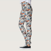 Samoyed Dog in Sledge Let it Snow Christmas Leggings (Links)