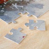 Samoyed Dog in Sledge Let it Snow Christmas Puzzle (Seite)