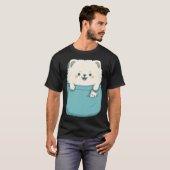Samoyed Dog in your Pocket Dog 3 T-Shirt (Vorne ganz)