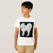 Samoyed Dog Kids Sweatshirt T-Shirt (Vorne ganz)