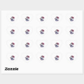 Samoyed Dog Kimono Herz-Aufkleber (Blatt)