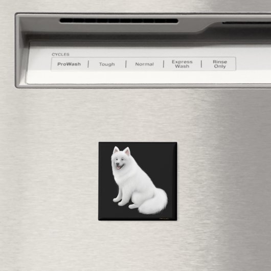 Samoyed Dog Magnet (In Situ (Geschirrspüler))