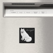 Samoyed Dog Magnet (In Situ (Geschirrspüler))