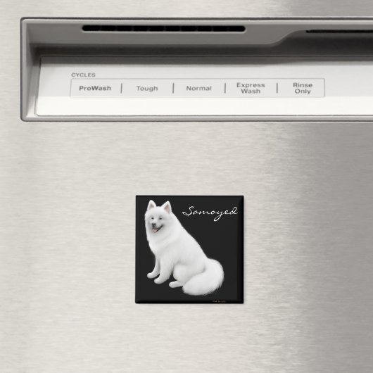 Samoyed Dog Magnet (In Situ (Geschirrspüler))