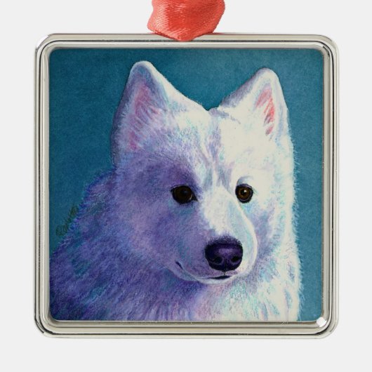 Samoyed Dog Ornament - "Buddha" (Vorne)
