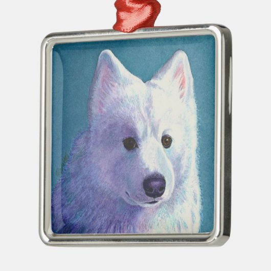 Samoyed Dog Ornament - "Buddha" (Links)