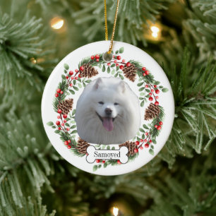 Samoyed dog Personalisiert Pet Ornament