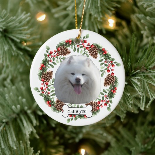 Samoyed dog Personalisiert Pet Ornament (Baum)