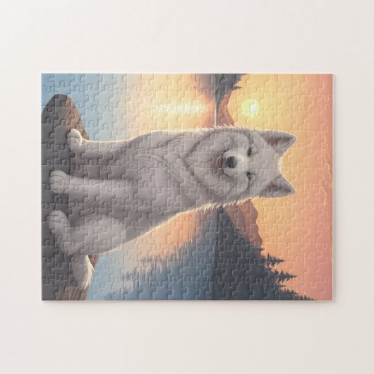 Samoyed Dog Puzzle (Horizontal)