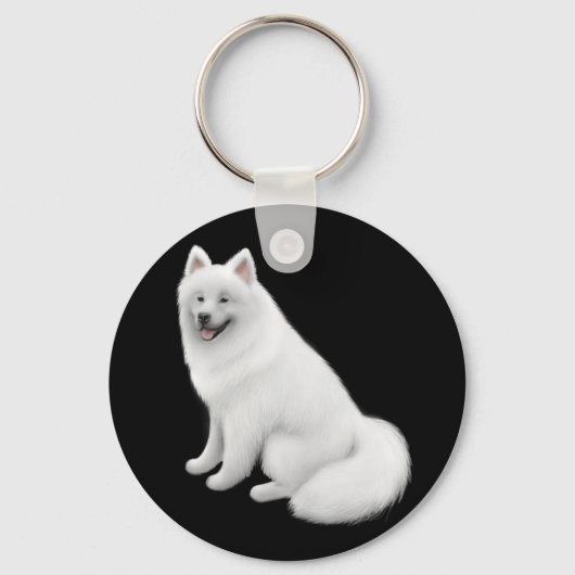 Samoyed Dog Schlüsselanhänger (Vorderseite)