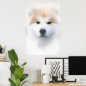 SAMOYED DOG "SNOW KING" POSTER (Heimbüro)
