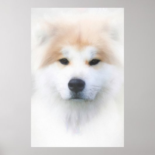 SAMOYED DOG "SNOW KING" POSTER (Vorne)