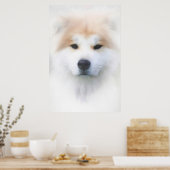 SAMOYED DOG "SNOW KING" POSTER (Küche)
